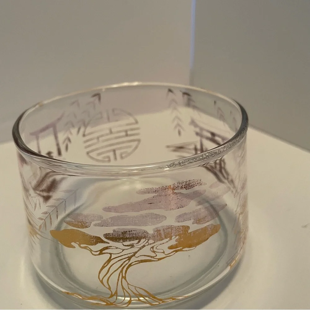 MCM Bartlett Collins Pagoda Glass‎ Stack Set Missing Lid